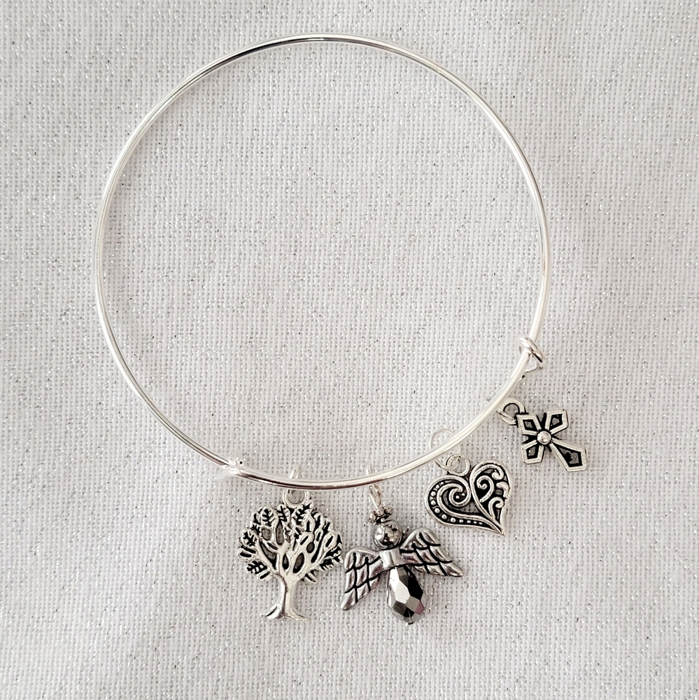 Angel Charm Bangle Bracelet